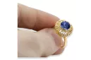 Aur galben 14K Safir Inel Vintage bijuterii vrc059y